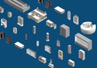 BIM Library Management – Our team develops and maintains robust, up-to-date BIM libraries and Revit families tailored to client standards and required levels of detail. Supported by strong platform management and custom automation tools, this integrated approach ensures accurate, efficient and consistent project delivery.